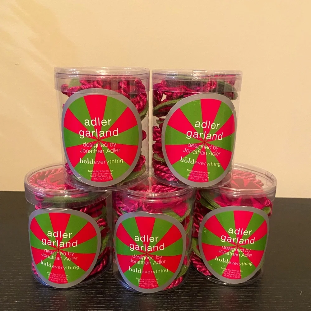 Jonathan Adler Pink and Green Holiday Garland